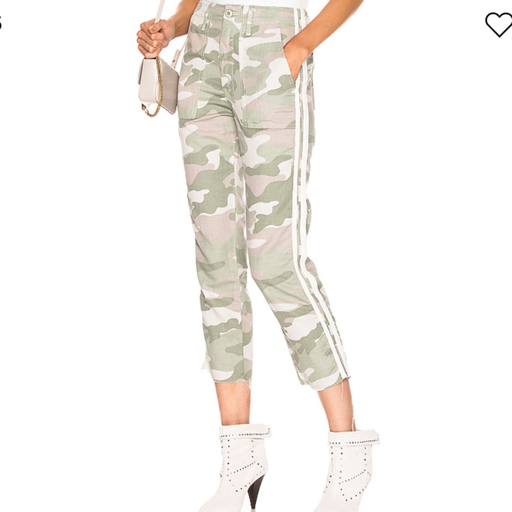 MOTHER Shaker Chop Crop Fray pants
